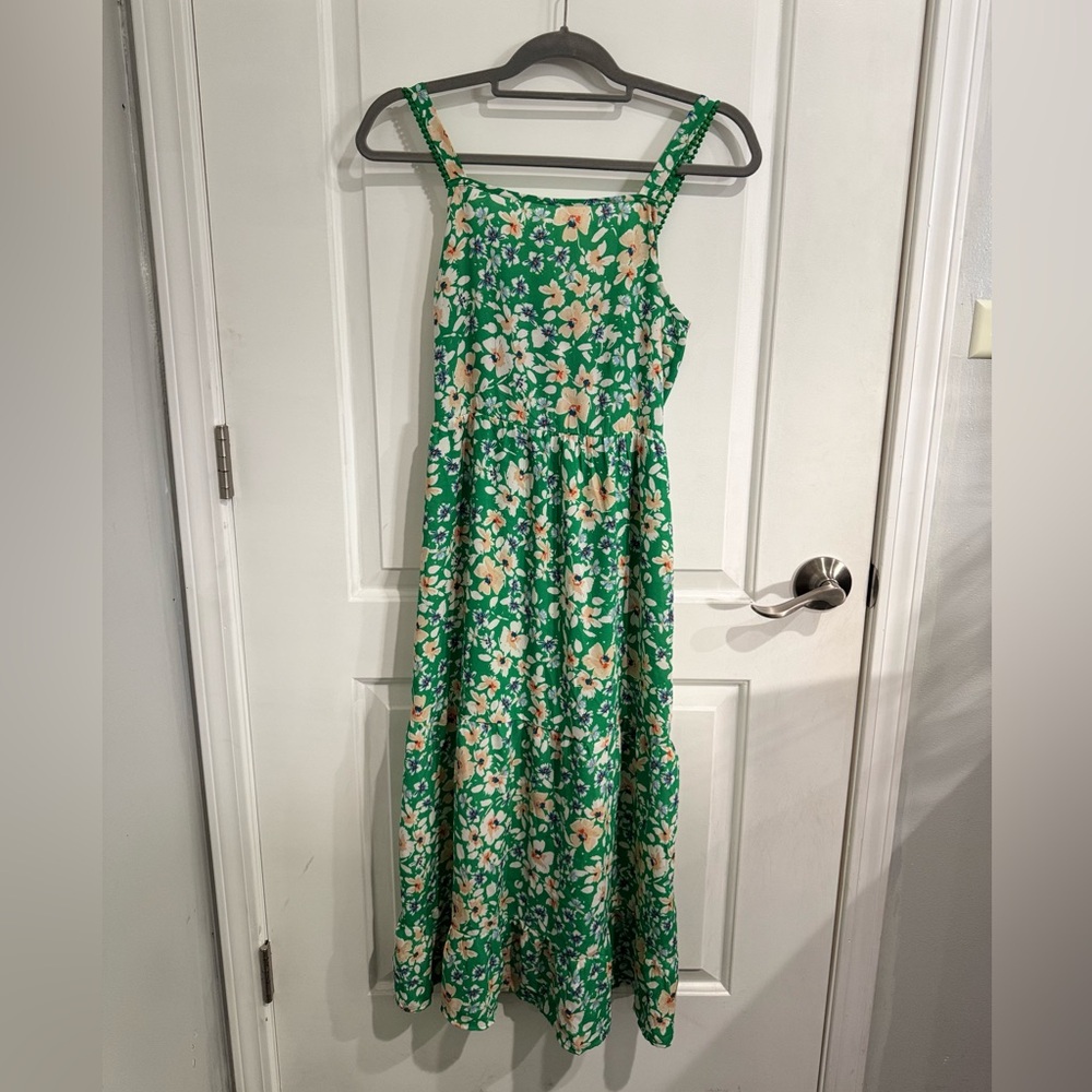Jessica Simpson Floral Green Sundress